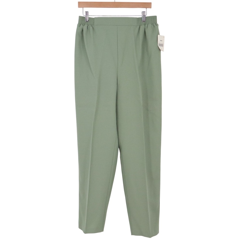 Monterey Canyon Pants Women's 16 Sage Green Elastic Waist USA Excellent